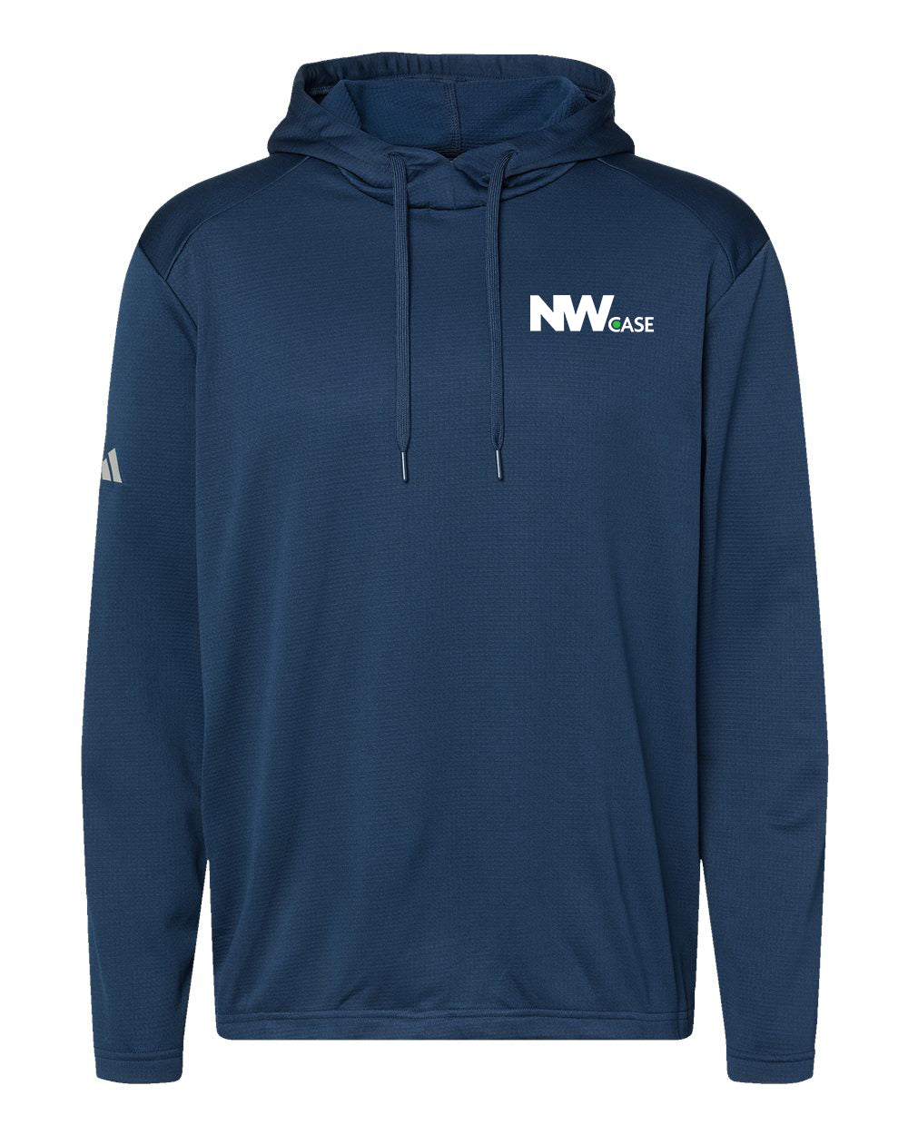 Nationwide Case Adidas - Textured Mixed Media Hooded Sweatshirt Embroidery