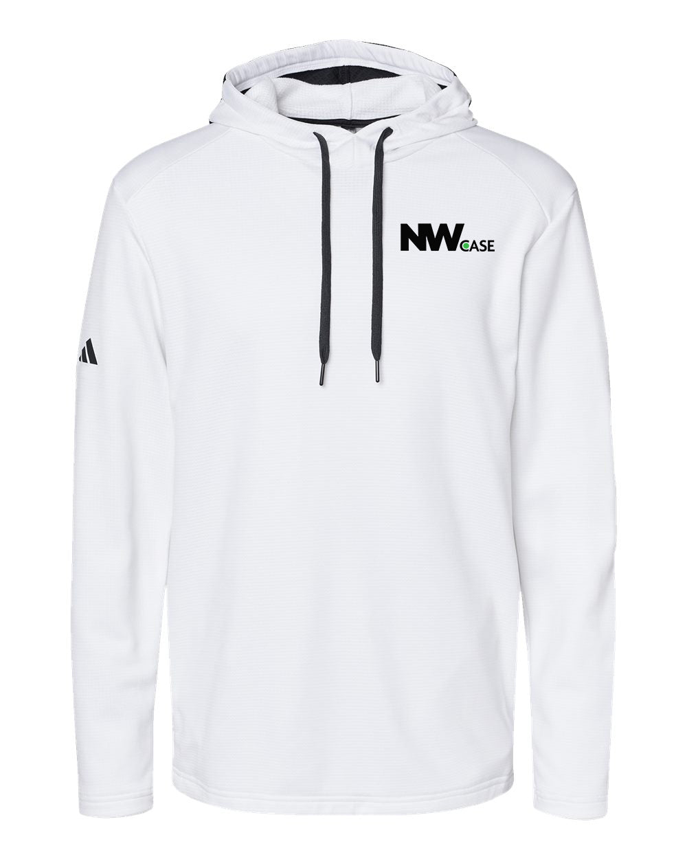 Nationwide Case Adidas - Textured Mixed Media Hooded Sweatshirt Embroidery