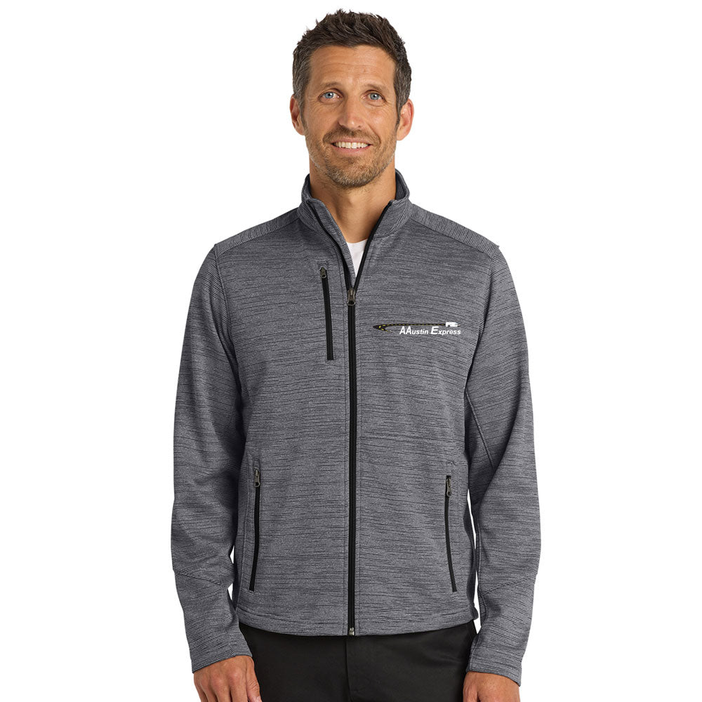 AAusten  Port Authority Digi Stripe Fleece Jacket Embroidery