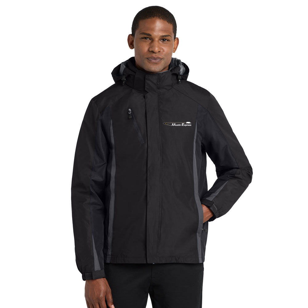AAusten  -  Embroidered Port Authority Colorblock 3-in-1 Jacket