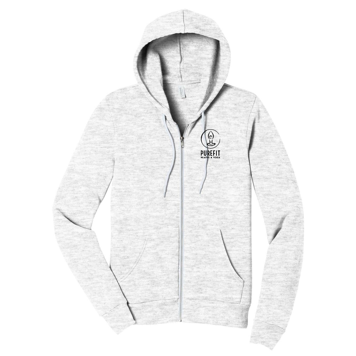 Pure Fit Printed BELLA+CANVAS® Unisex Sponge Fleece Full-Zip Hoodie