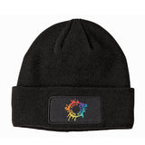 Big Accessories Patch Beanie with Custom Embroidery