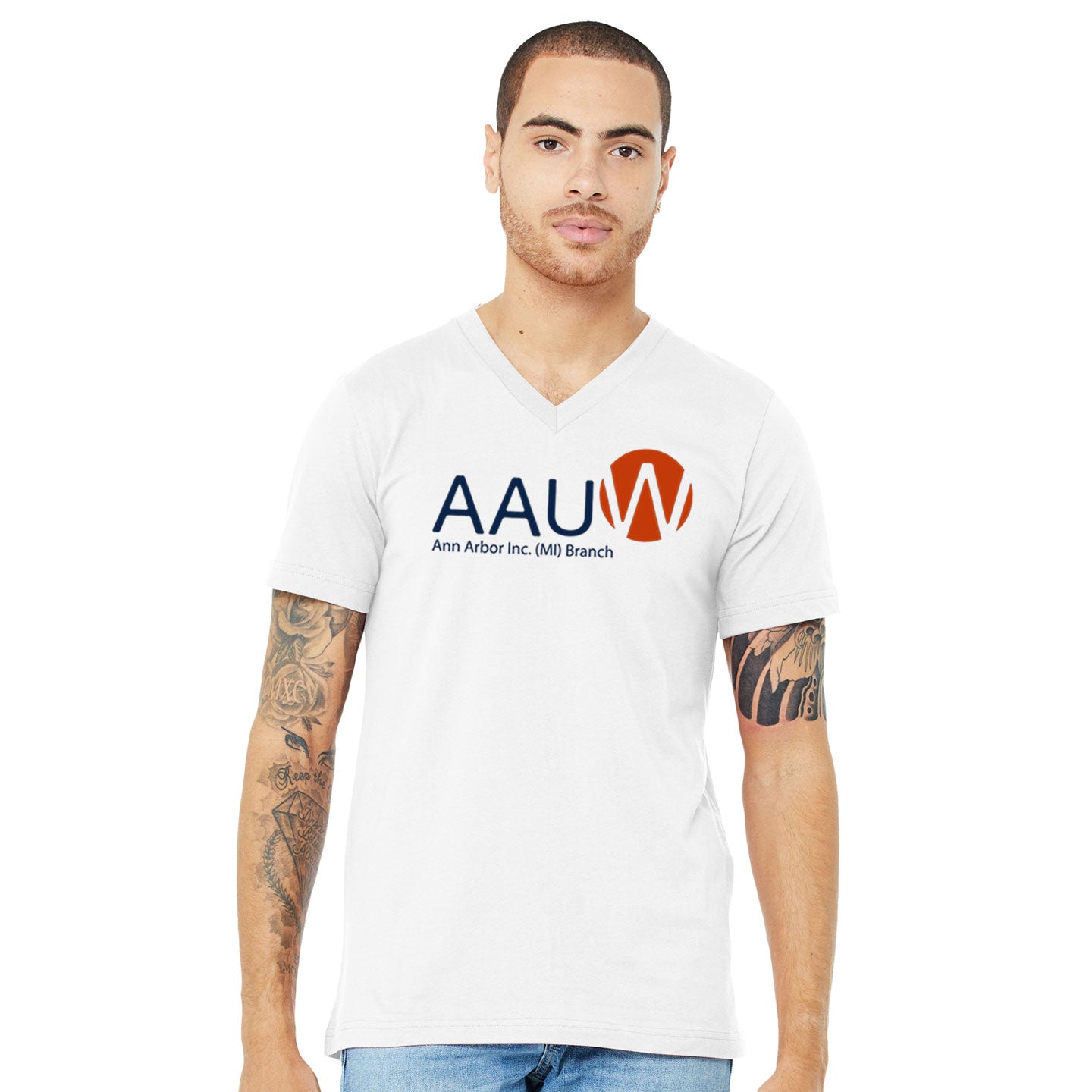 AAUW - Printed Bella+Canvas Unisex V-Neck T-Shirt
