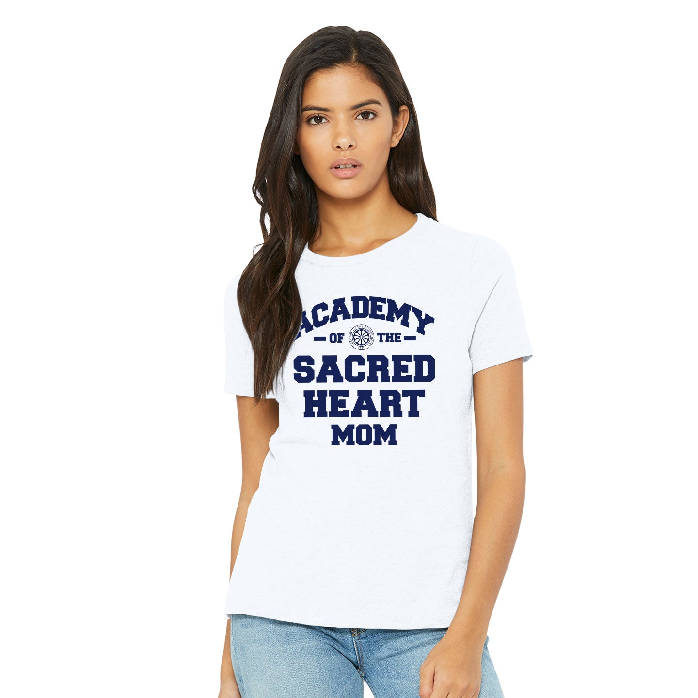 ASH - Printed Athletic ASH Family Women's Bella+Canvas Blend Relaxed Tee