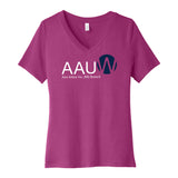 AAUW - Printed Bella+Canvas Women's Relaxed V-Neck T-Shirt