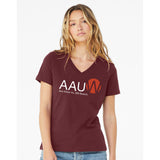 AAUW - Printed Bella+Canvas Women's Relaxed V-Neck T-Shirt