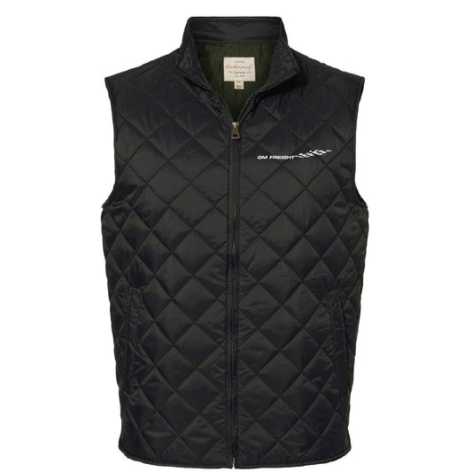 GM Freight Embroidered - Weatherproof Vintage Diamond Quilted Vest