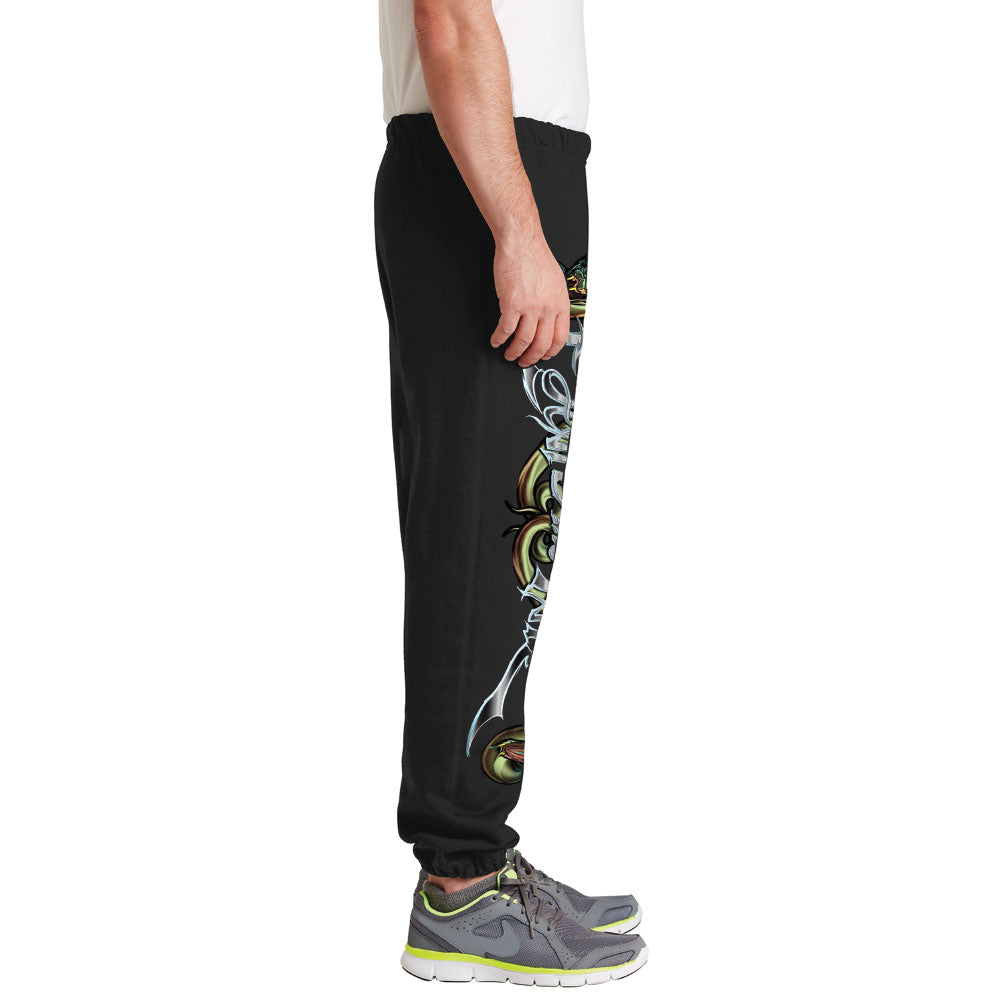 HR ! The Sweatpant with Pockets W/ Logo down Right side Escape the Faith