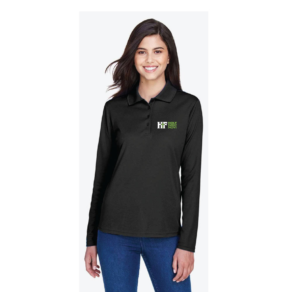 Holy Family Novi Embroidered Ladies Long Sleeve Polo