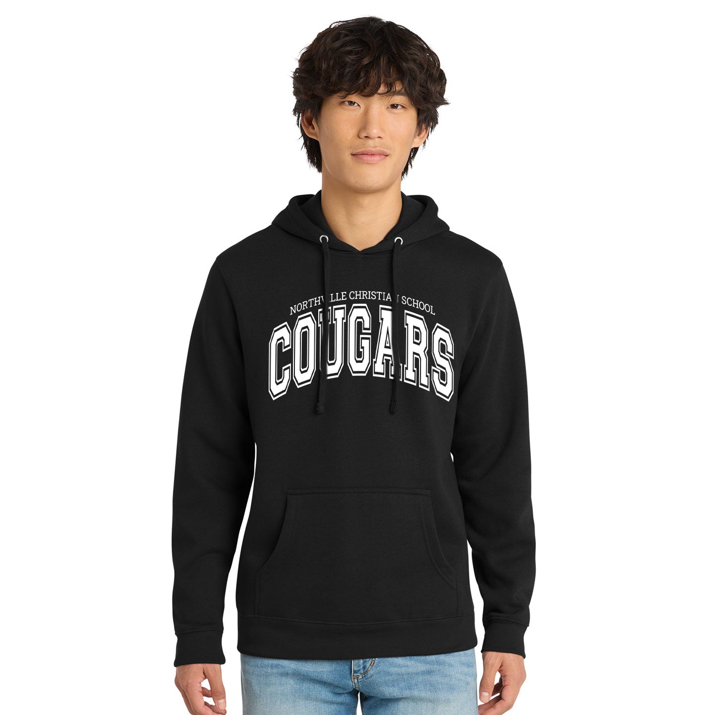 NVCS - Cougars Wordmark Unisex Fleece Hoodie