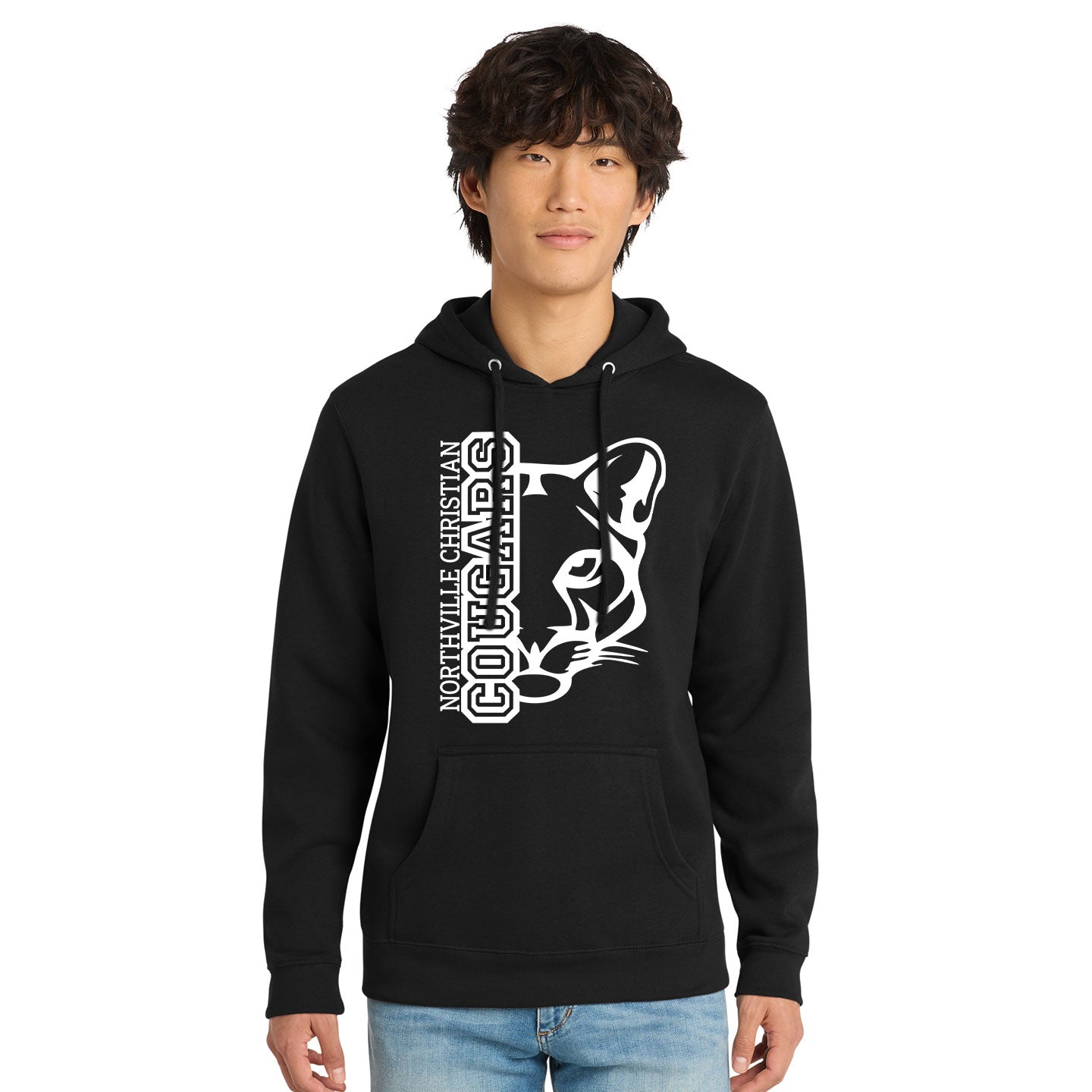 NVCS - Cougar Face Unisex Adult Fleece Hoodie