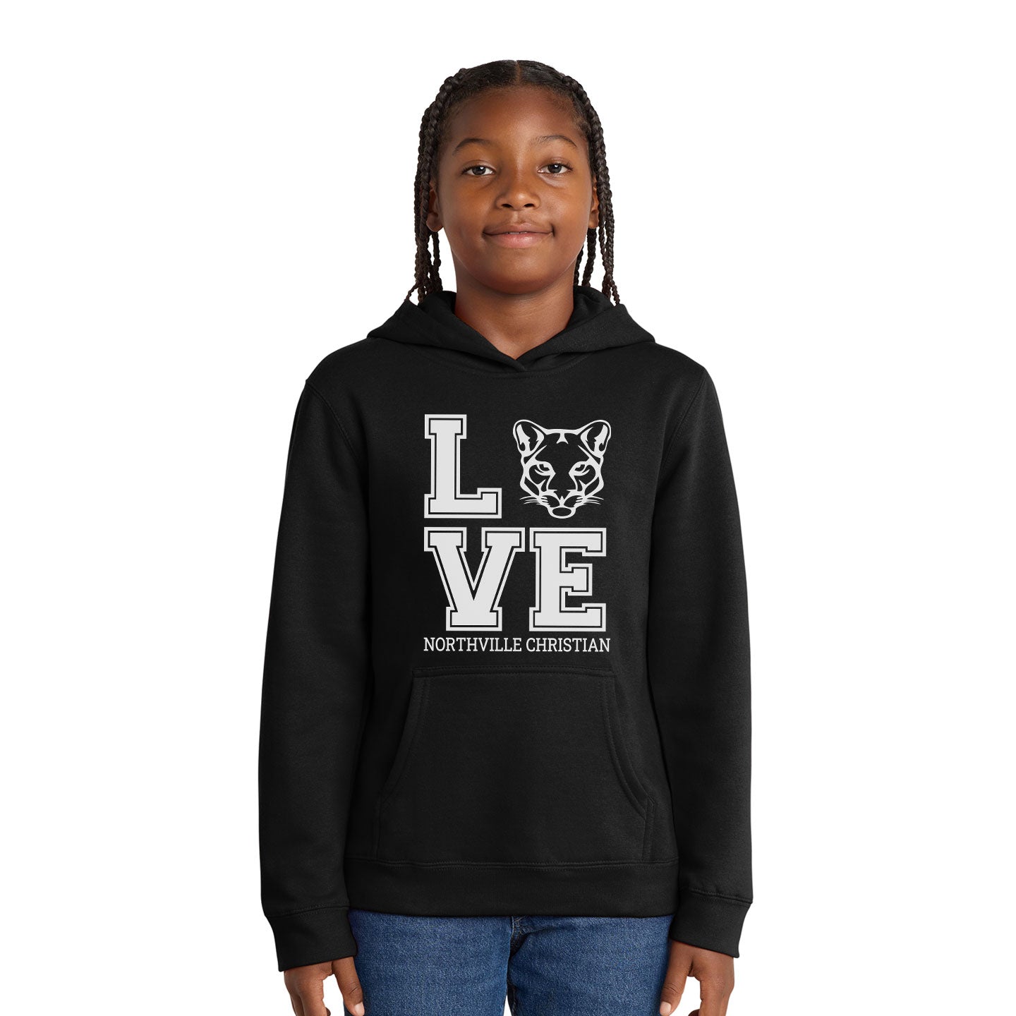 NVCS - Cougar Love District Youth V.I.T. Fleece Hoodie