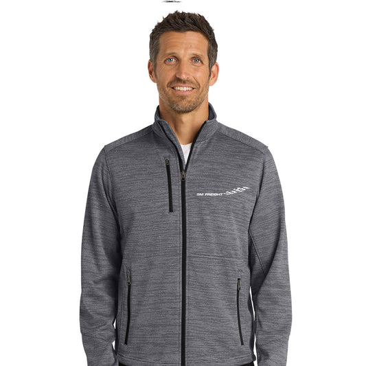 GM Freight Port Authority Digi Stripe Fleece Jacket Embroidery