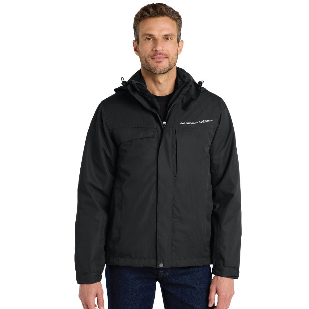 GM Freight - Embroidered Port Authority Herringbone 3-in-1 Parka