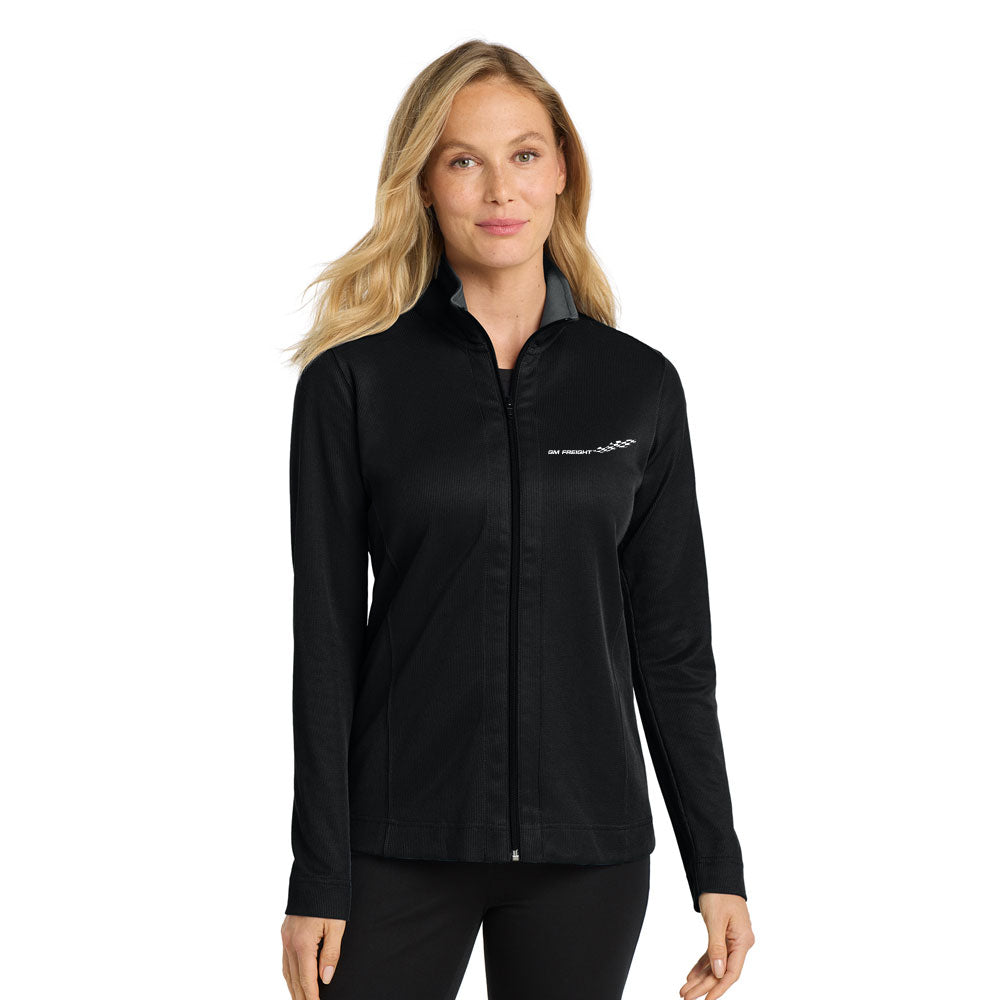 GM Freight Embroidered Port Authority Ladies Vertical Texture Full-Zip Jacket
