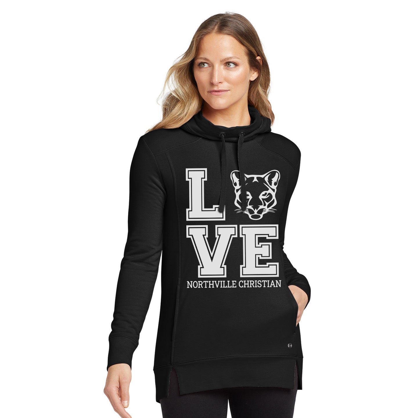 NVCS - Cougar Love Print Womens OGIO Hoodie