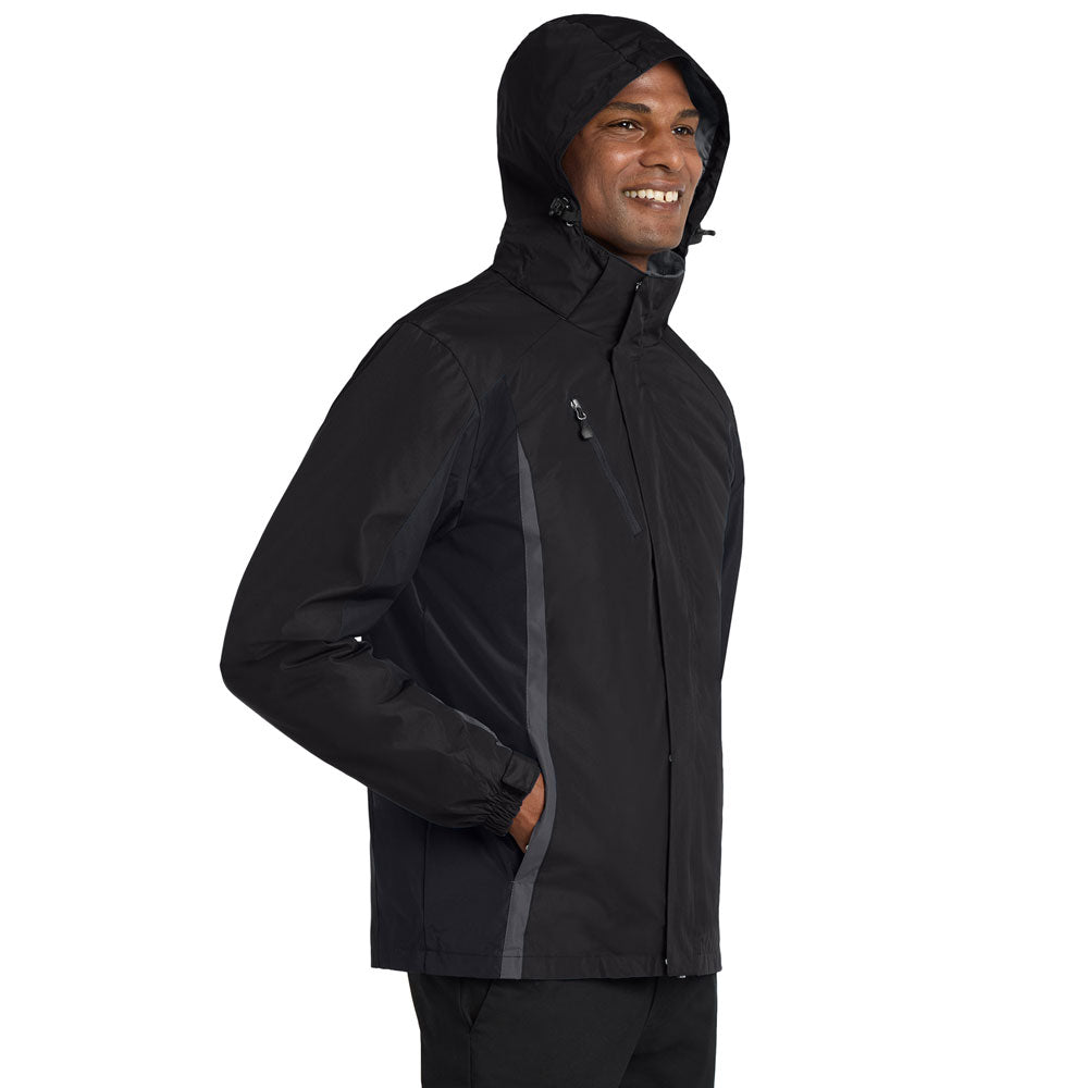 AAusten  -  Embroidered Port Authority Colorblock 3-in-1 Jacket