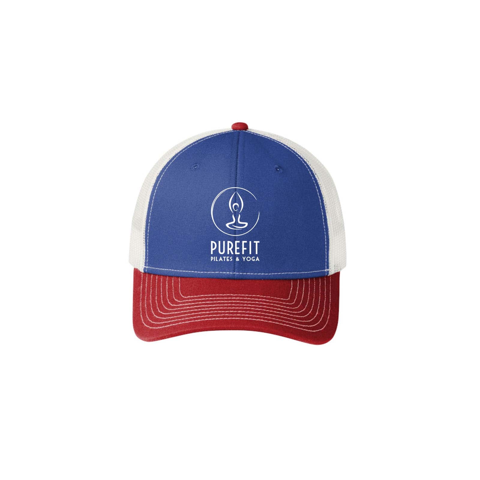 Pure Fit Printed Logo Port Authority® Snapback Trucker Cap