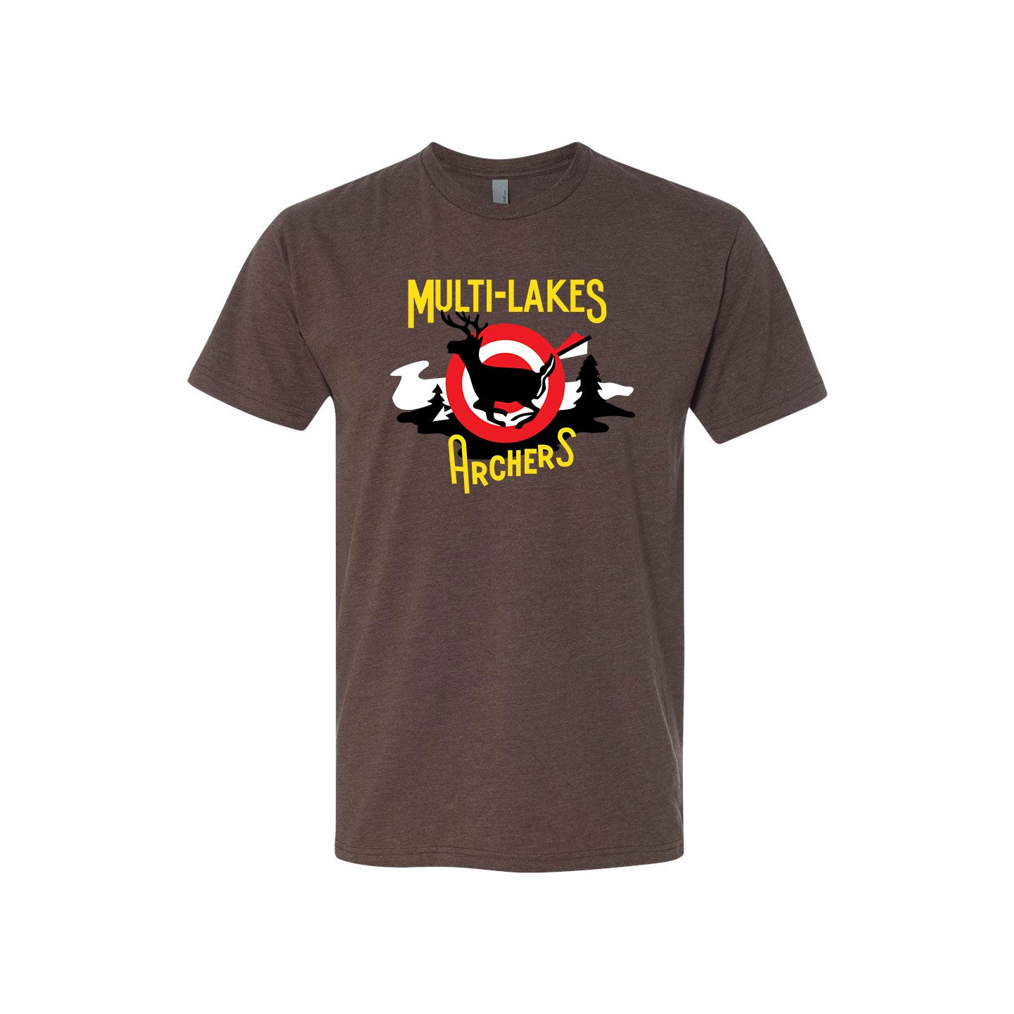 Multi-Lakes Full Printed Unisex Blended Comfort T-Shirt Vintage Range