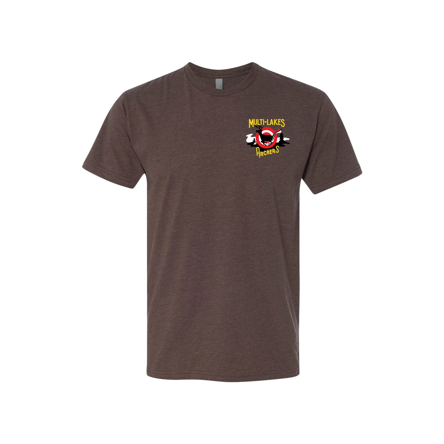 Multi-Lakes Printed Unisex Blended Comfort T-Shirt Vintage Range Shirt