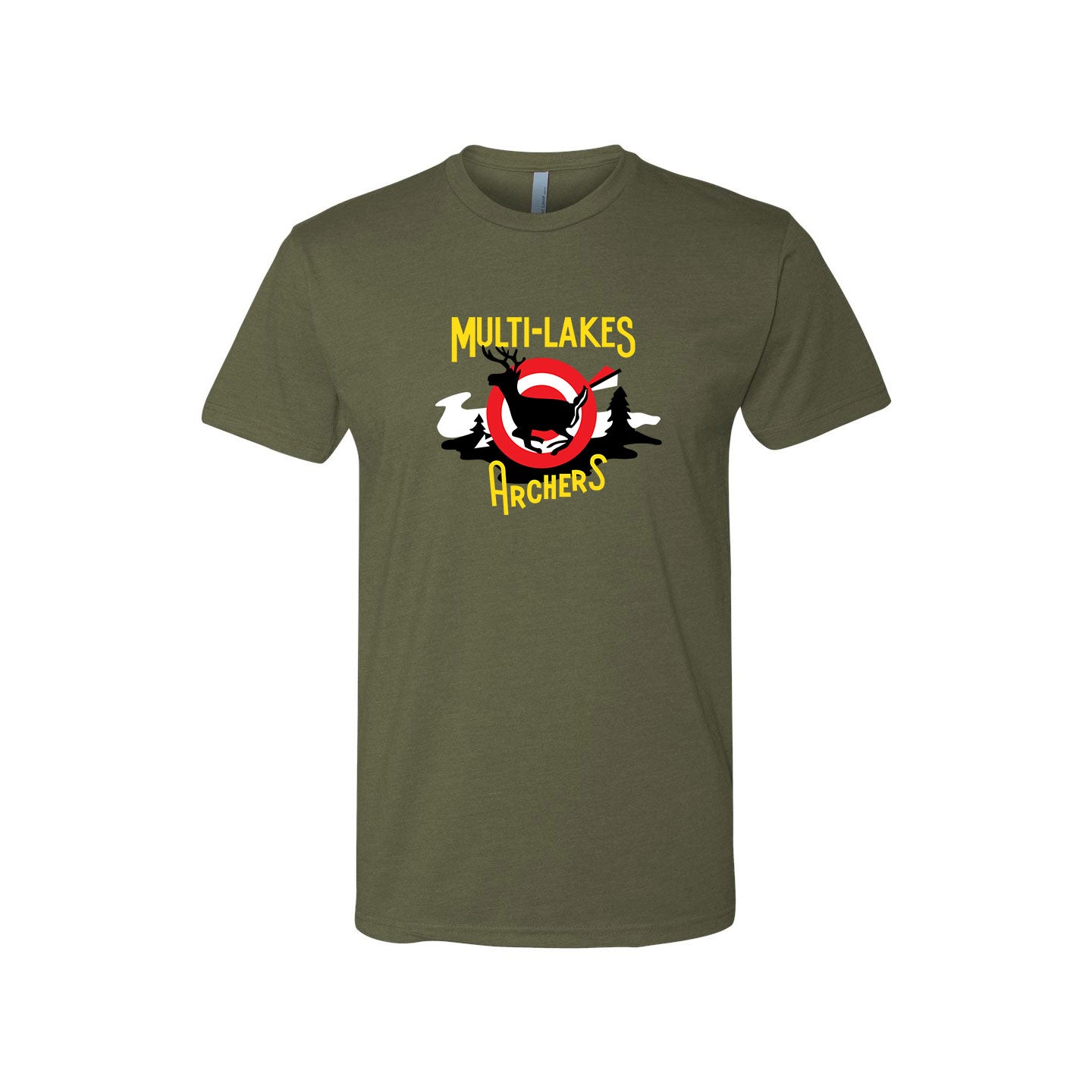 Multi-Lakes Full Printed Unisex Blended Comfort T-Shirt Vintage Range