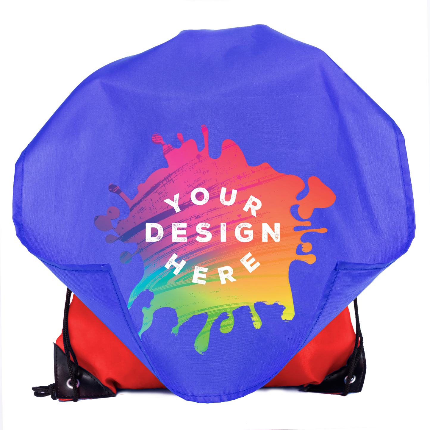 Mato & Hash Polyester Drawstring Cape Bag - Full Color Logo