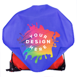 Mato & Hash Polyester Drawstring Cape Bag - Full Color Logo