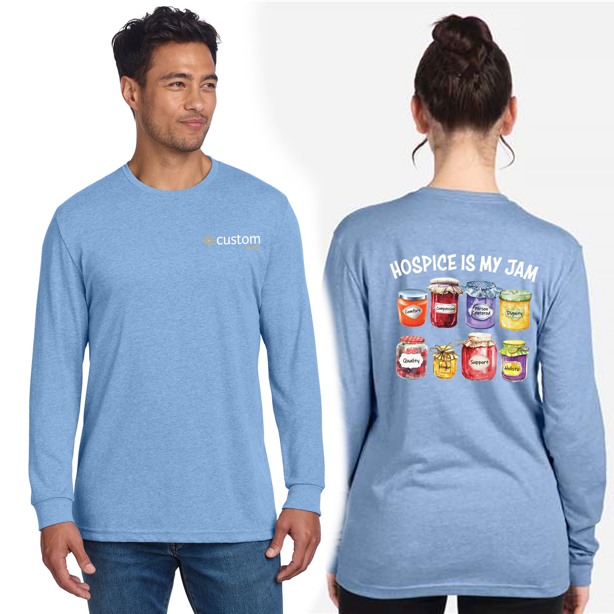 Custom Home Health - Hospice Is My Jam Unisex Next Level Long Sleeve T-Shirt