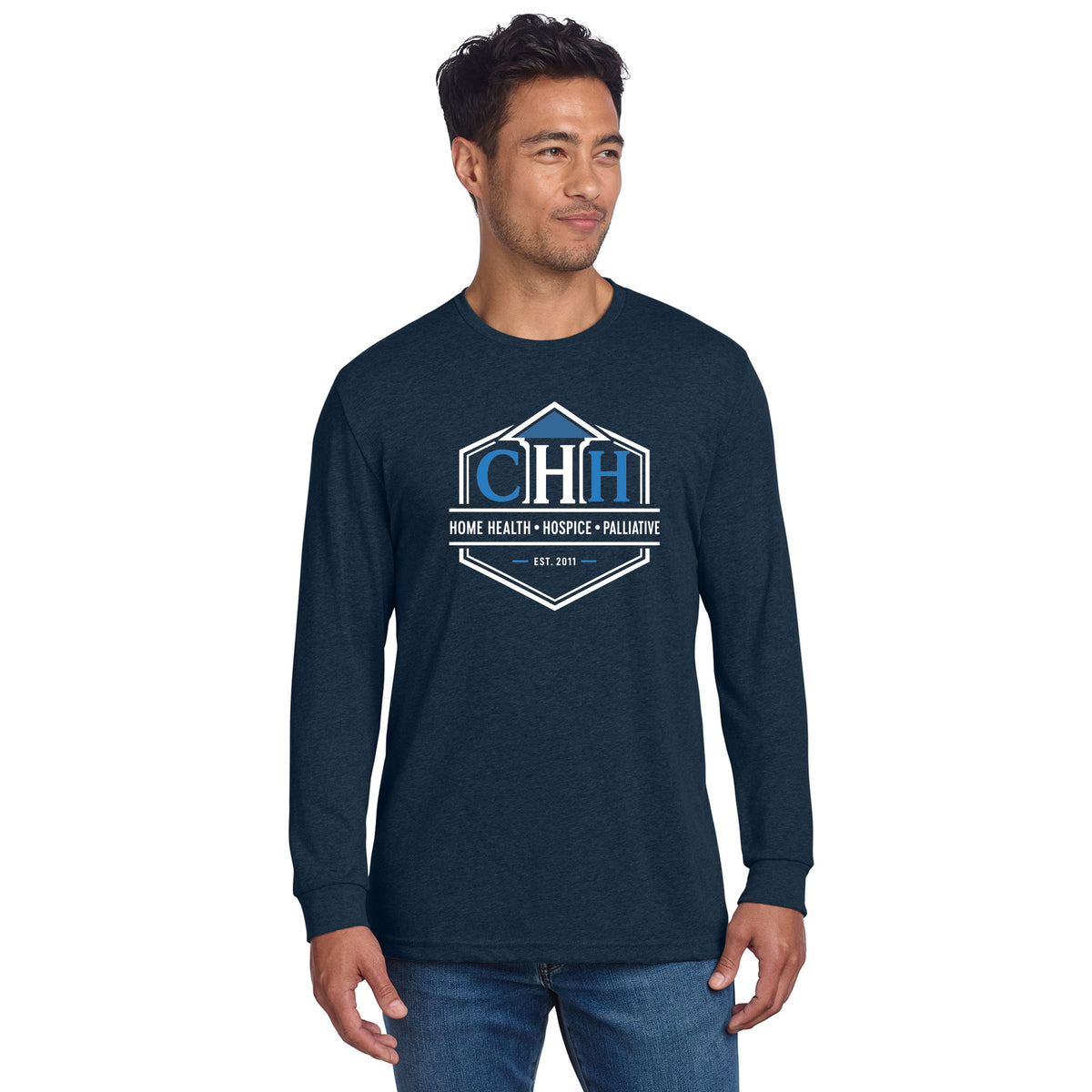 Custom Home Health - Throwback Icon Unisex Next Level Long Sleeve T-Shirt