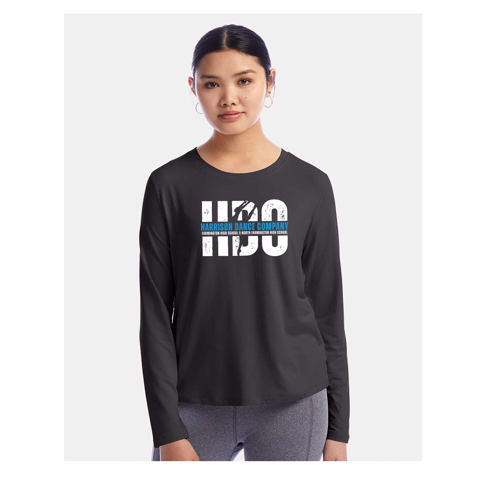 Harrison Dance Company - Champion Ladies' Cutout Long Sleeve T-Shirt