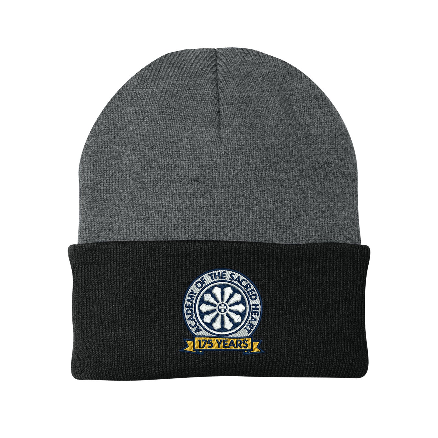 ASH -  Embroidered 175 Years Port & Company Cuff Knit Beanie