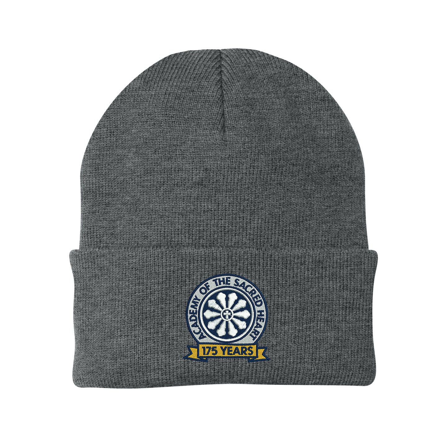 ASH -  Embroidered 175 Years Port & Company Cuff Knit Beanie