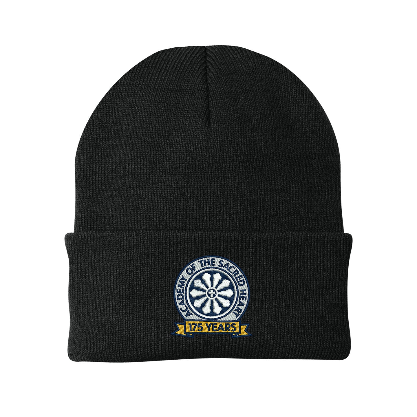 ASH -  Embroidered 175 Years Port & Company Cuff Knit Beanie