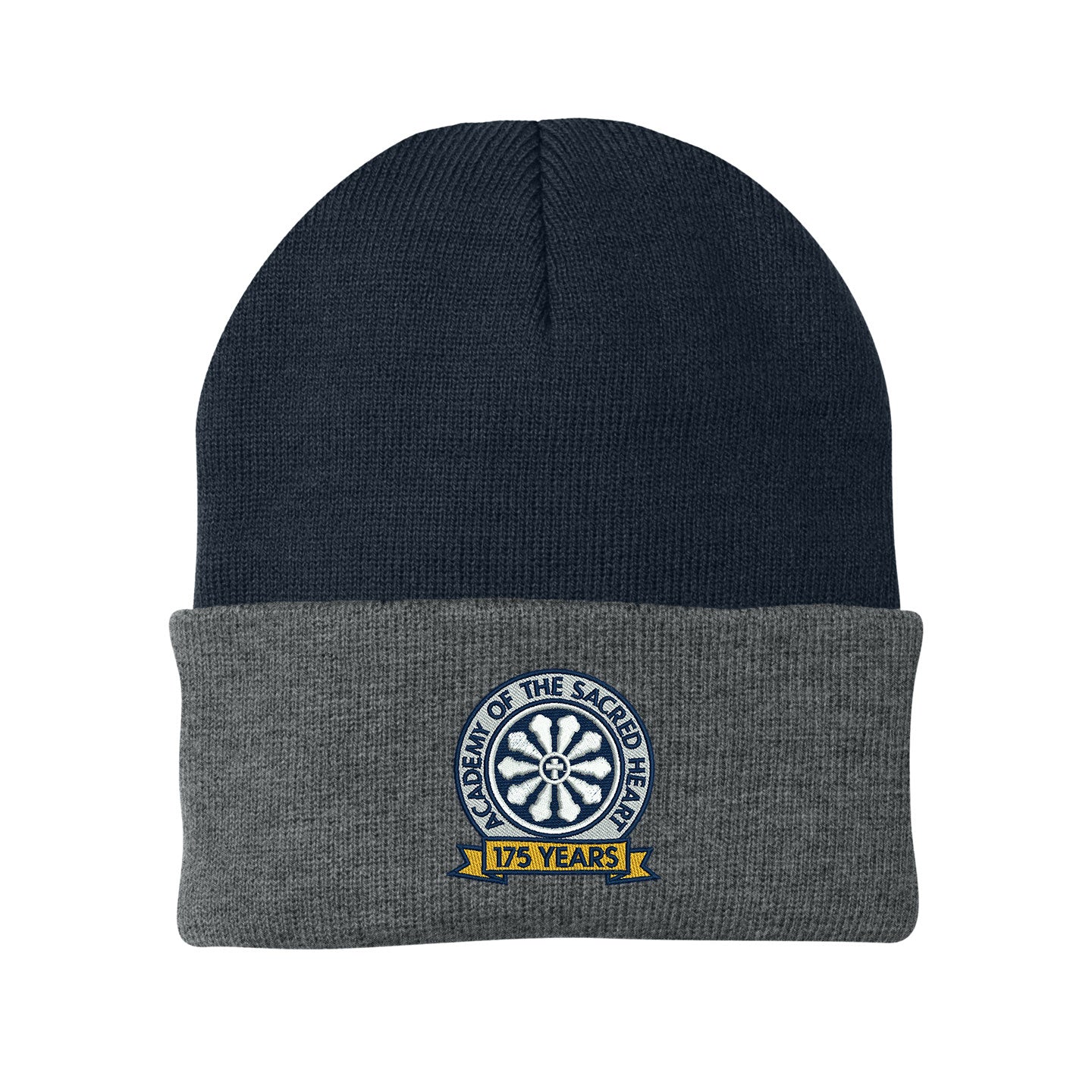 ASH -  Embroidered 175 Years Port & Company Cuff Knit Beanie