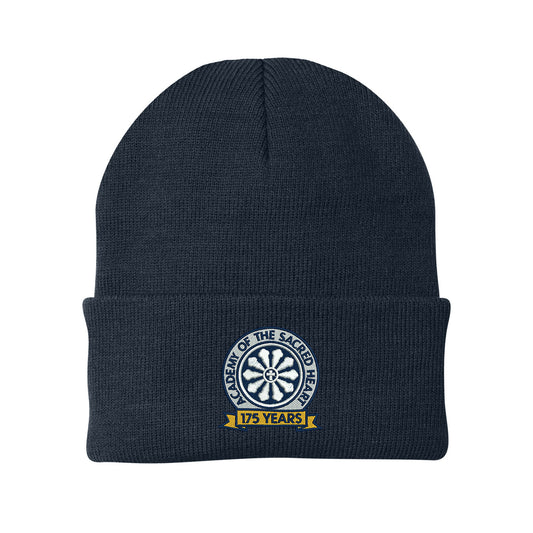 ASH -  Embroidered 175 Years Port & Company Cuff Knit Beanie