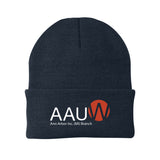 AAUW -  Embroidered Port & Company Cuff Knit Beanie