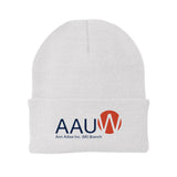 AAUW -  Embroidered Port & Company Cuff Knit Beanie
