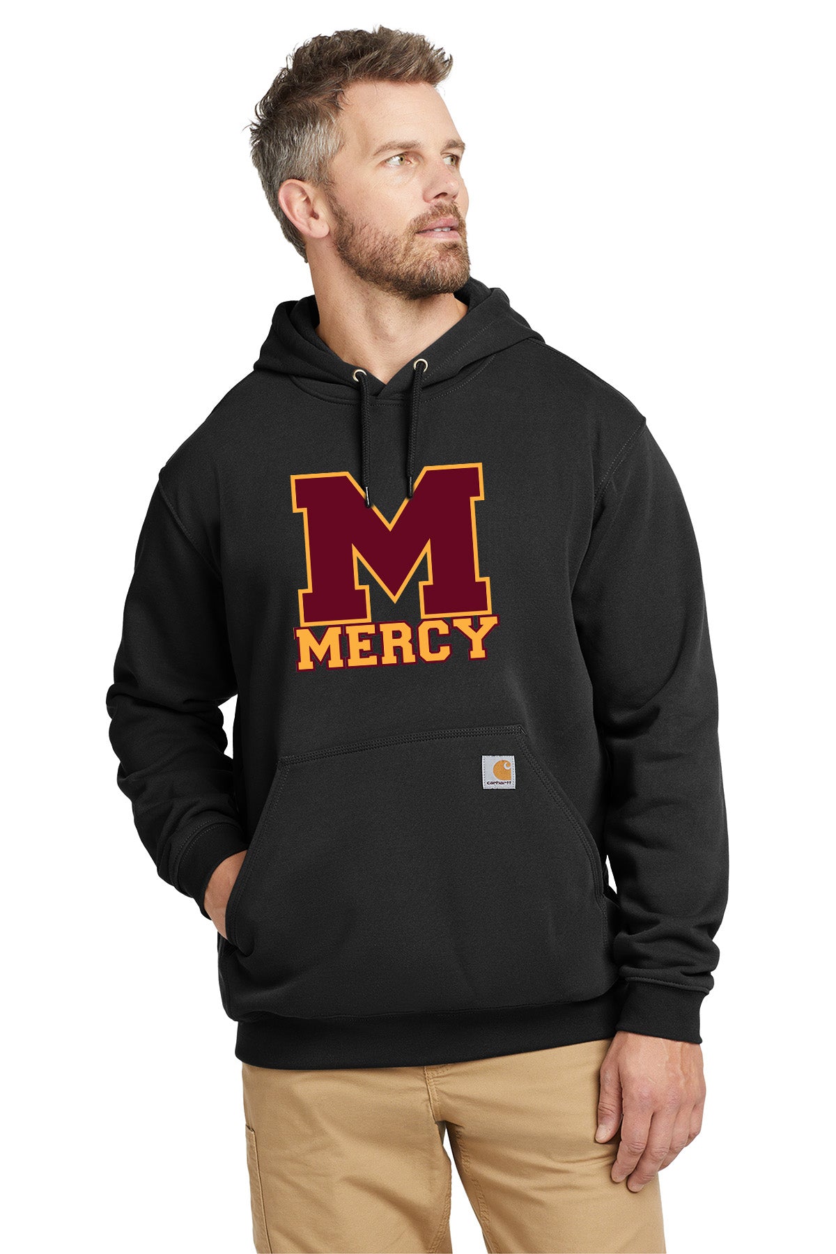 Mercy High School - Carhartt Men's Cotton/Polyester Midweight Hooded Sweatshirt
