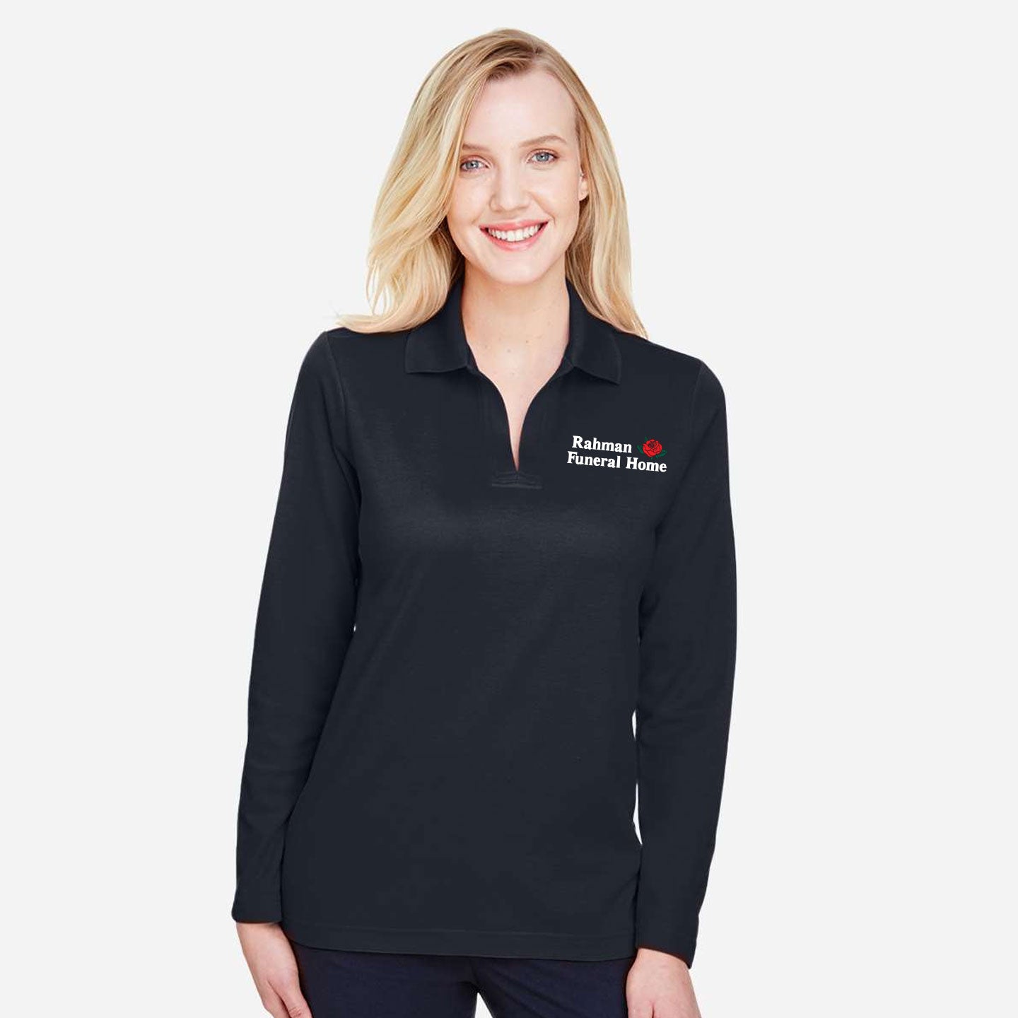 RFH - Women's Devon & Jones CrownLux Blend Long Sleeve Polo