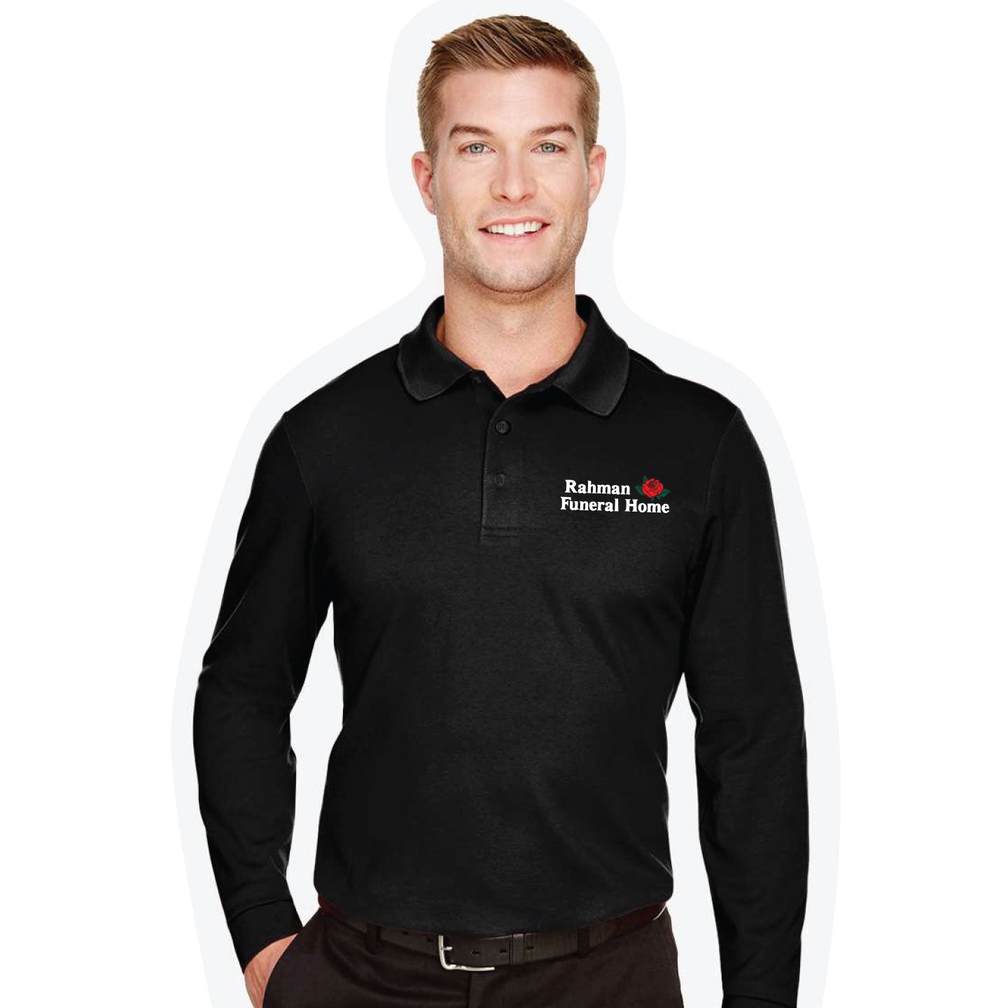 RFH - Men's Devon & Jones CrownLux Blend Long Sleeve Polo