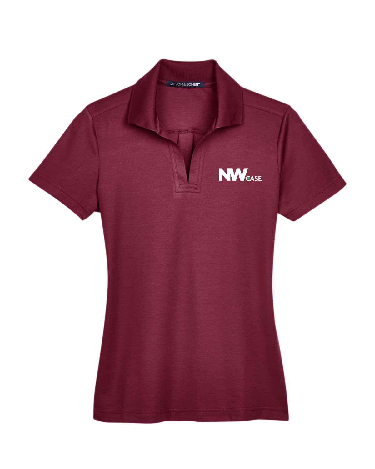 Nationwide Case Embroidered CrownLux Performance Polyester/Cotton Blend Women's Plaited Polo T-Shirt