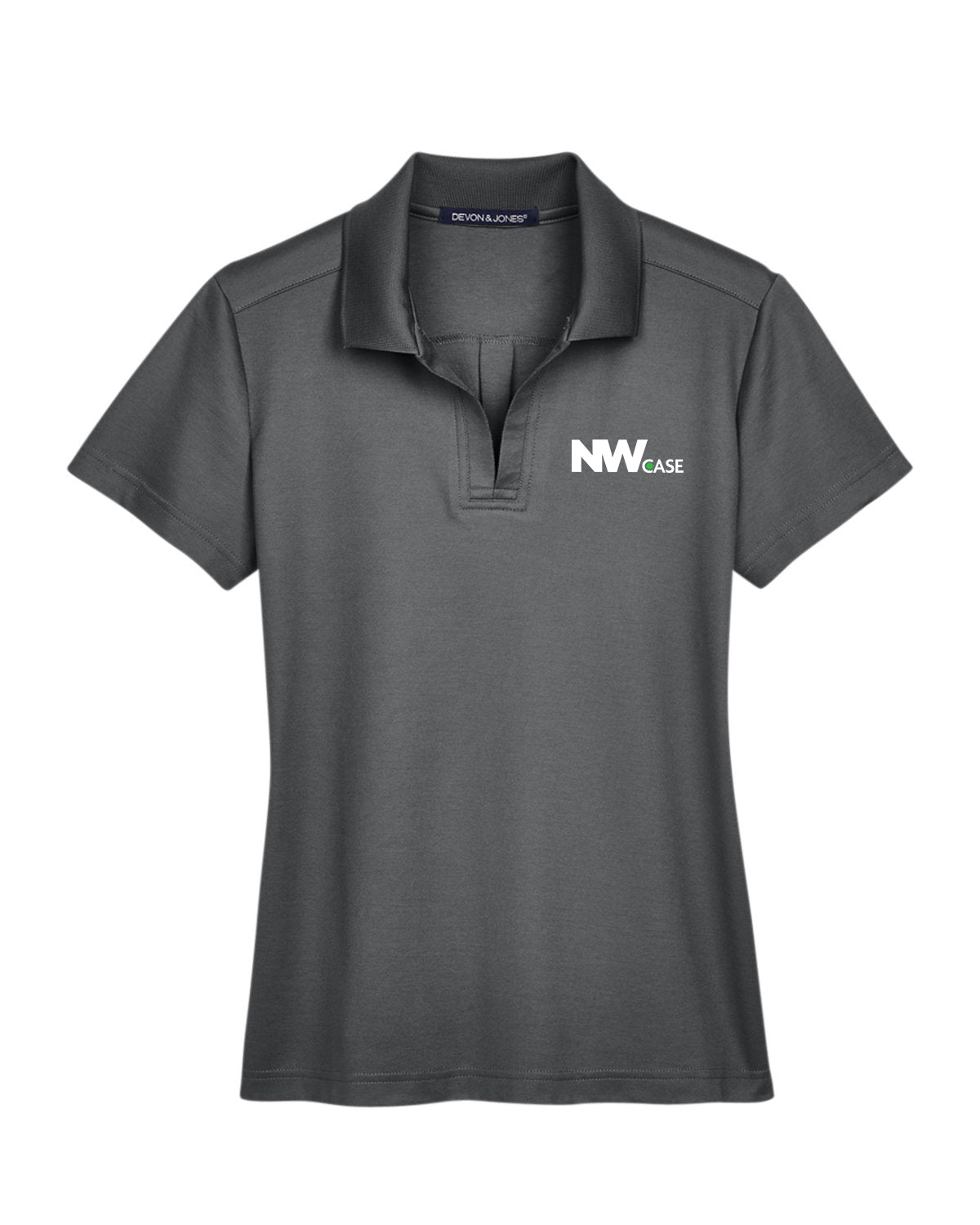 Nationwide Case Embroidered CrownLux Performance Polyester/Cotton Blend Women's Plaited Polo T-Shirt