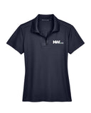 Nationwide Case Embroidered CrownLux Performance Polyester/Cotton Blend Women's Plaited Polo T-Shirt