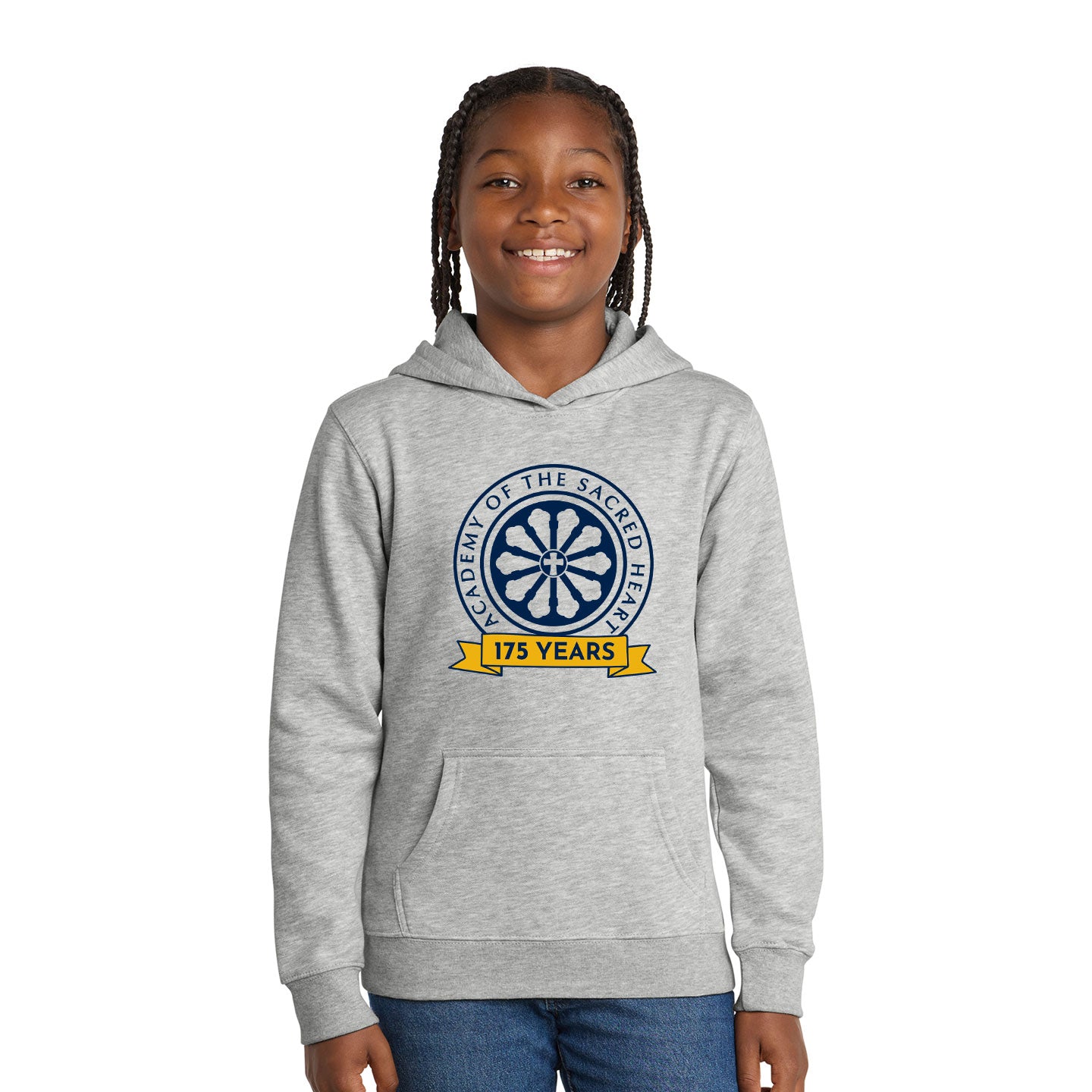 ASH - Printed 175 Years Youth  District VIT Fleece Pullover Hoodie
