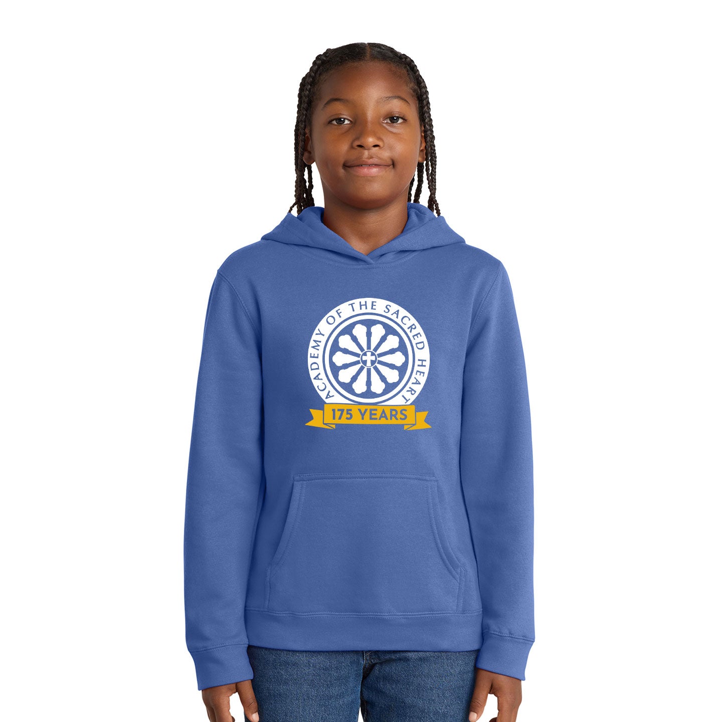 ASH - Printed 175 Years Youth  District VIT Fleece Pullover Hoodie