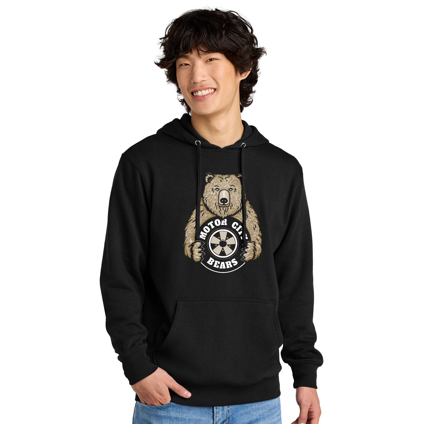 Motor City Bears - Printed District V.I.T. Fleece Pullover Hoodie
