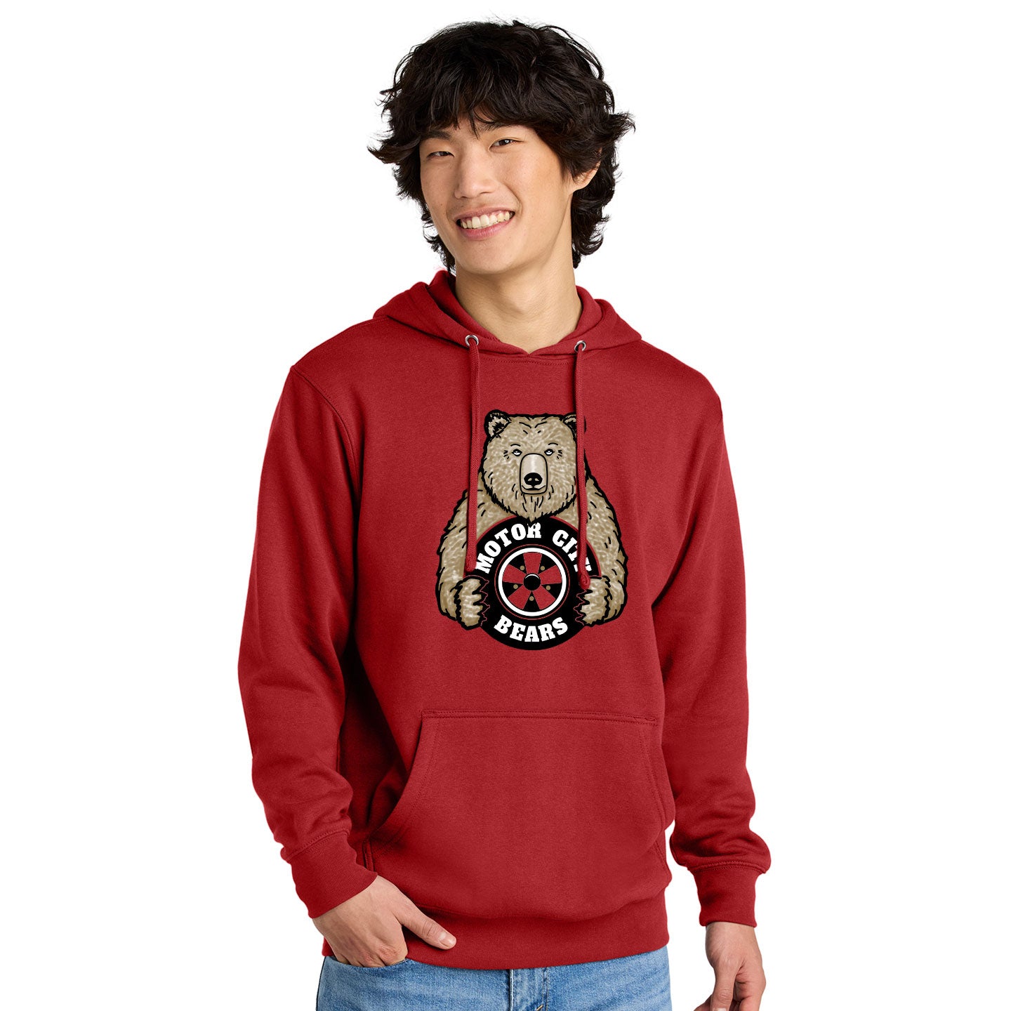 Motor City Bears - Printed District V.I.T. Fleece Pullover Hoodie