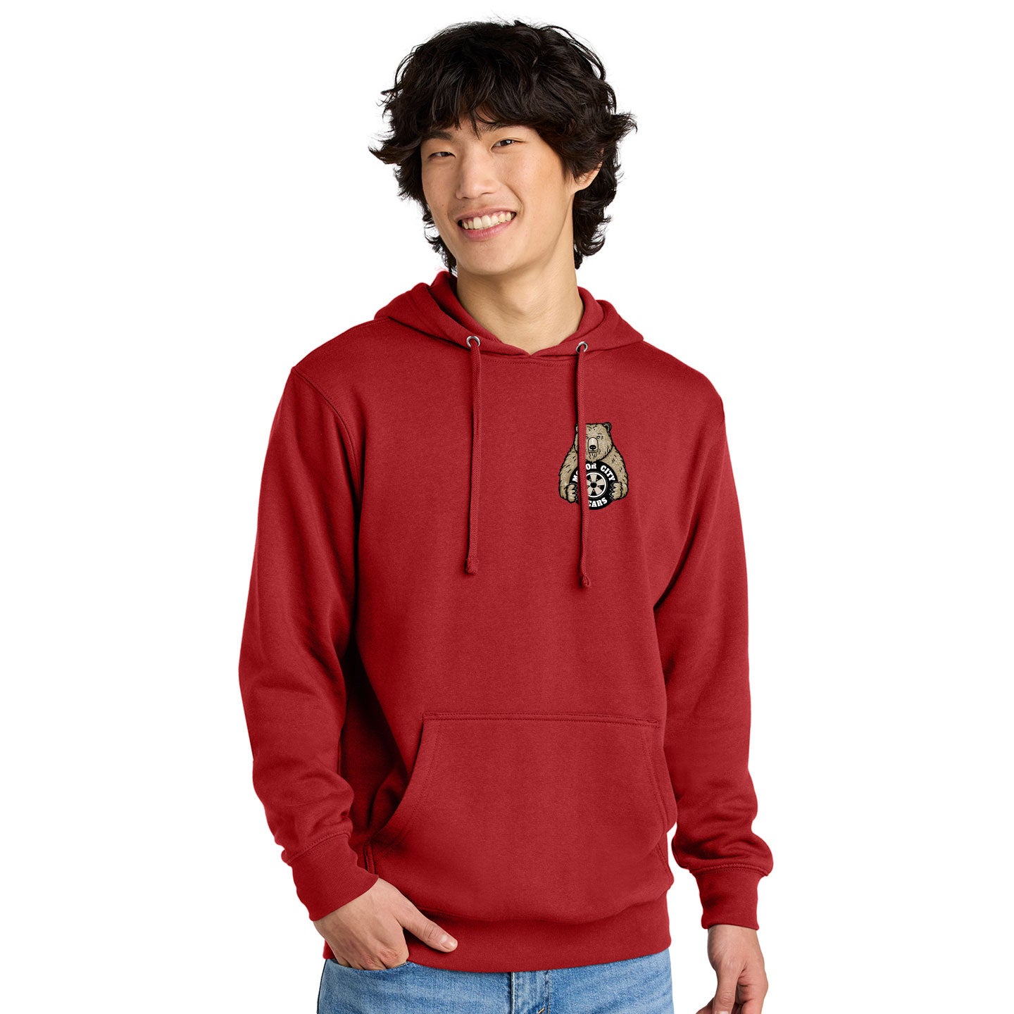 Motor City Bears - Printed Crest District V.I.T. Fleece Pullover Hoodie