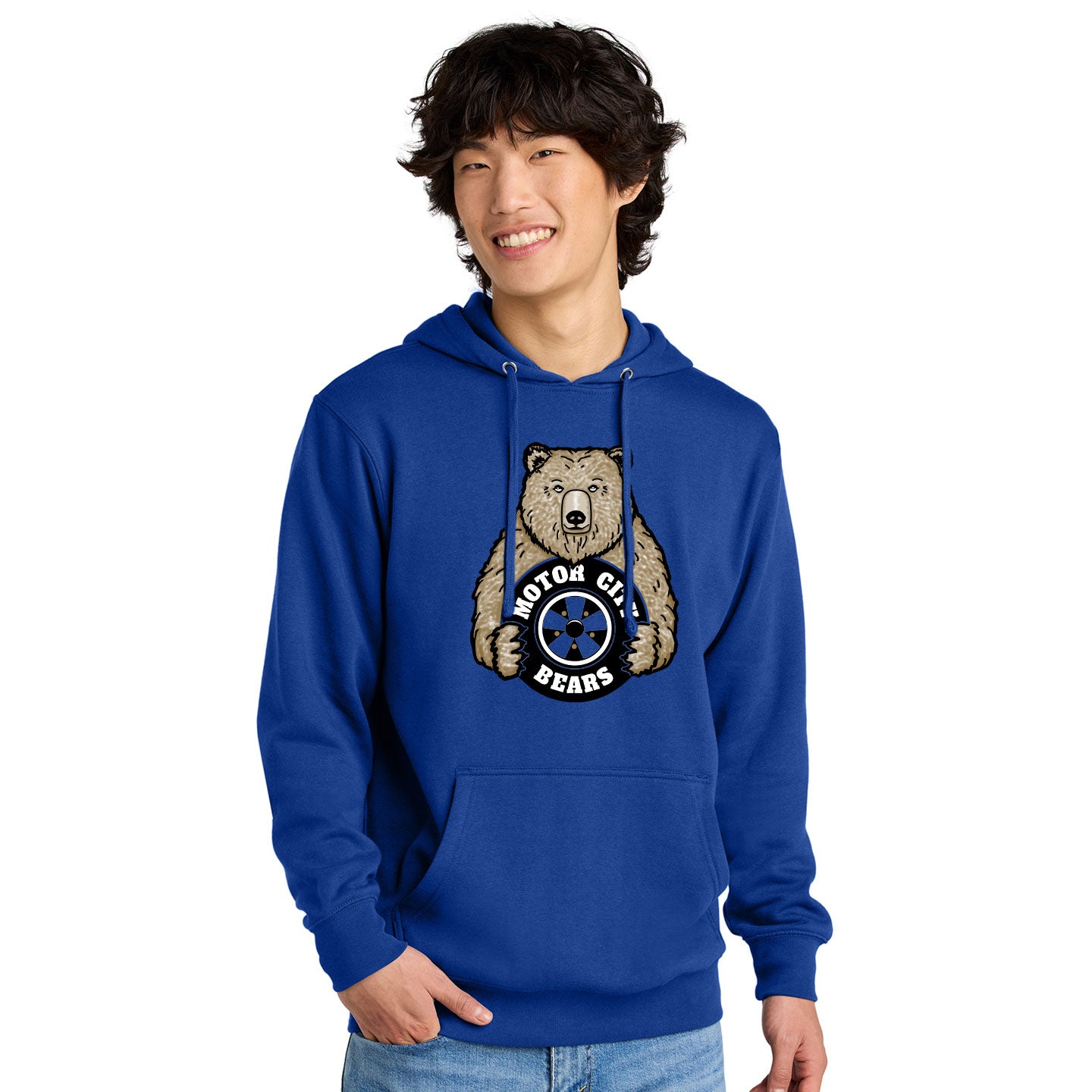 Motor City Bears - Printed District V.I.T. Fleece Pullover Hoodie