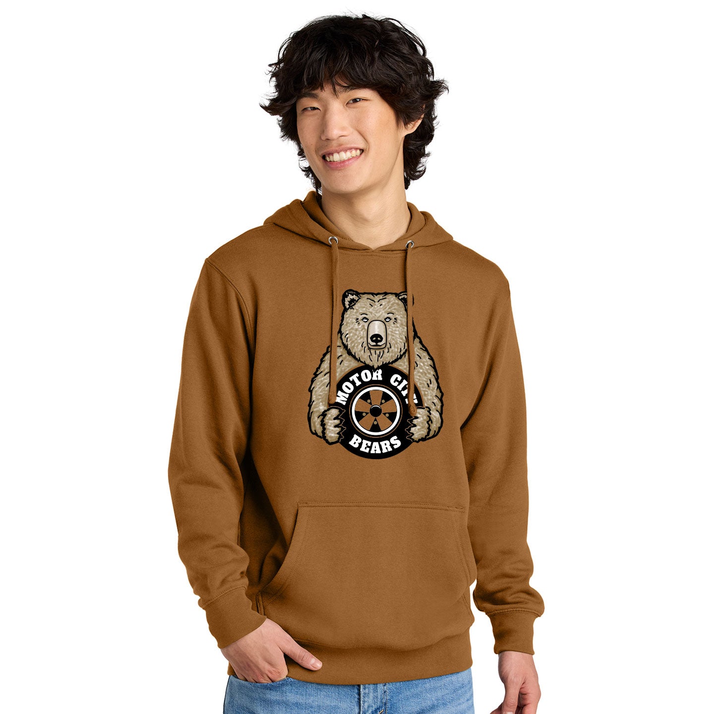 Motor City Bears - Printed District V.I.T. Fleece Pullover Hoodie